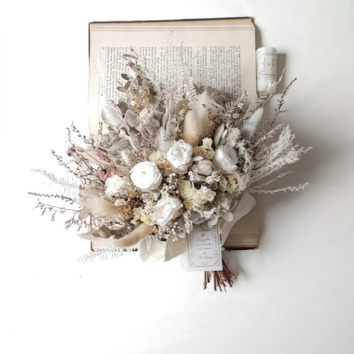 ドライフラワーのスワッグブーケ 34cm 誕生日 結婚祝い autumn ギフト