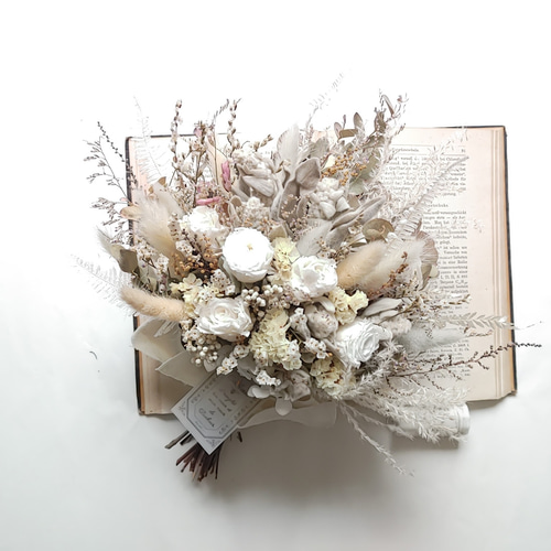 ドライフラワーブーケ ドライフラワーのスワッグブーケ 34cm 誕生日 結婚祝い autumn