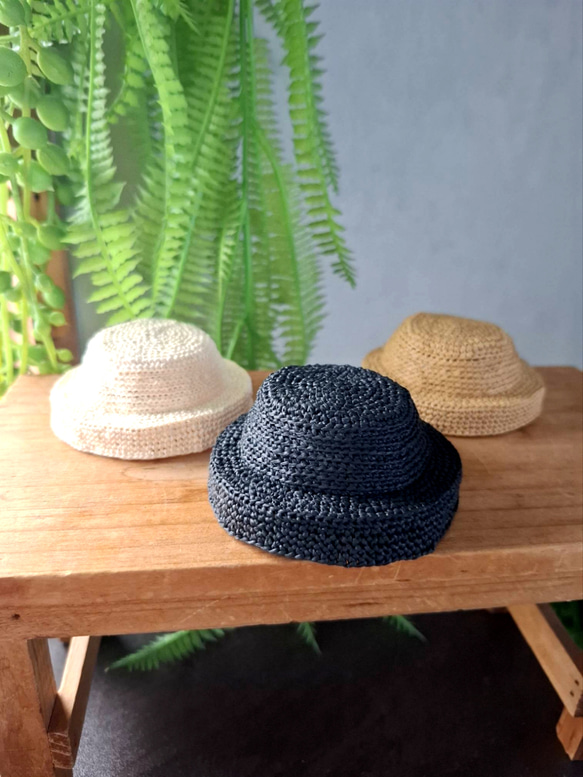 タミーちゃん用　ヘップバーンハット　15.5cm 2枚目の画像