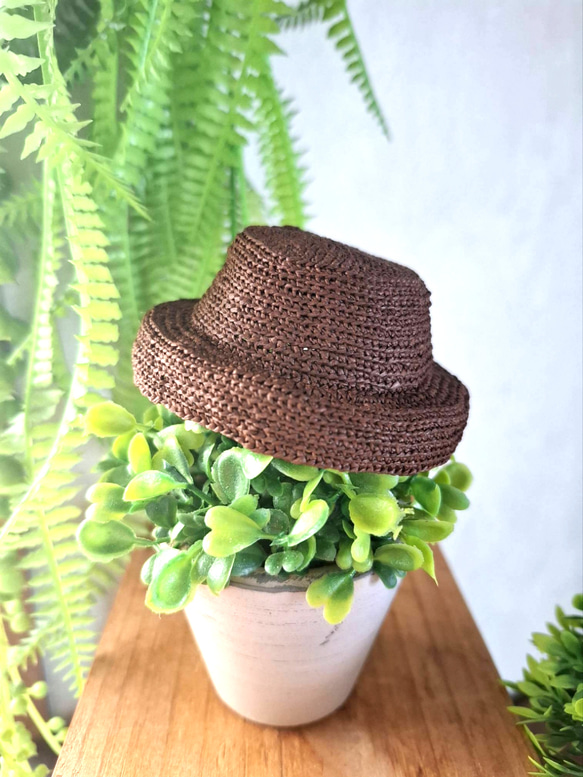 タミーちゃん用　ヘップバーンハット　15.5cm 1枚目の画像