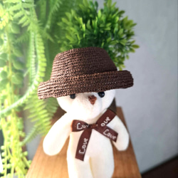 タミーちゃん用　ヘップバーンハット　15.5cm 3枚目の画像