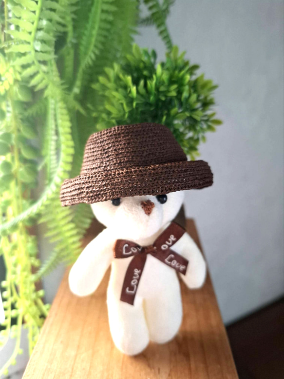 タミーちゃん用　ヘップバーンハット　15.5cm 3枚目の画像