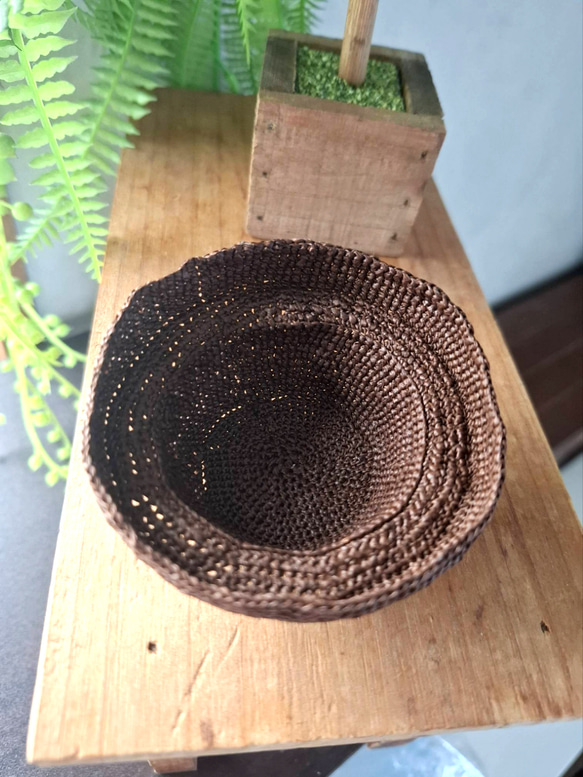 タミーちゃん用　ヘップバーンハット　15.5cm 6枚目の画像