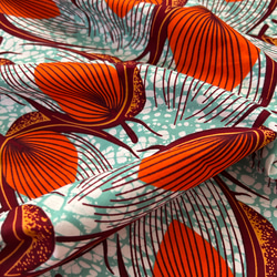 ◆100cm◆アフリカ生地　布　アフリカンファブリック　ワックスプリント　ハンドメイド　小物作り 6枚目の画像