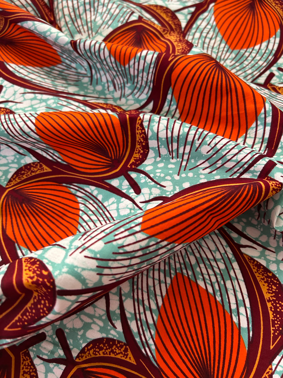 ◆100cm◆アフリカ生地　布　アフリカンファブリック　ワックスプリント　ハンドメイド　小物作り 6枚目の画像