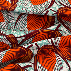 ◆100cm◆アフリカ生地　布　アフリカンファブリック　ワックスプリント　ハンドメイド　小物作り 4枚目の画像