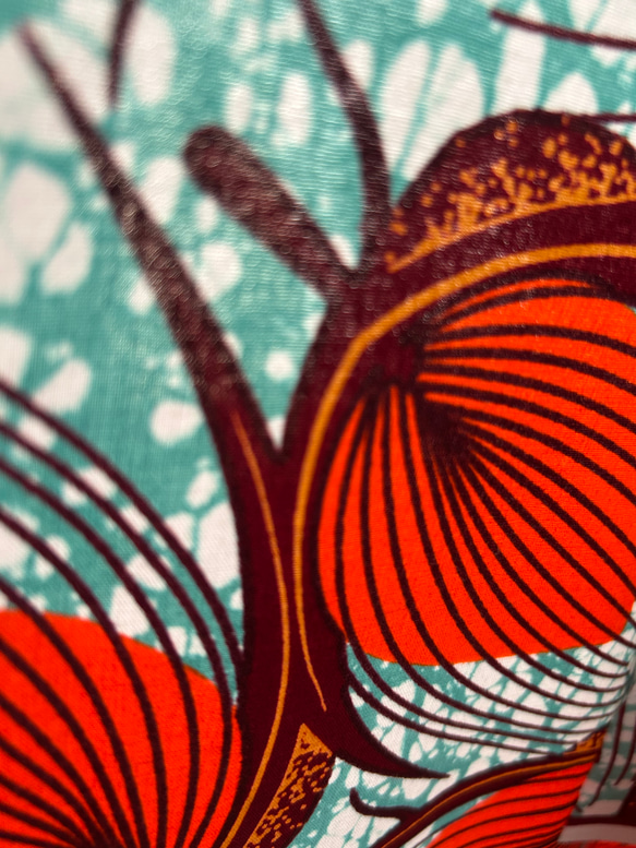 ◆100cm◆アフリカ生地　布　アフリカンファブリック　ワックスプリント　ハンドメイド　小物作り 7枚目の画像