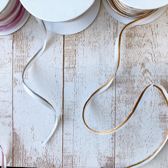 サテンパイピング・リボン ART-551　カラー選択　1mより　 2枚目の画像