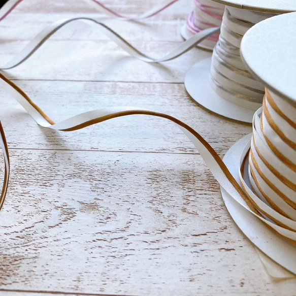 サテンパイピング・リボン ART-551　カラー選択　1mより　 3枚目の画像