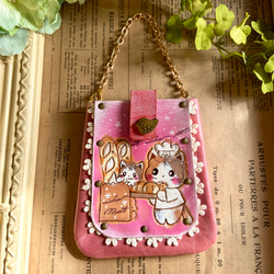 ♥️手編み♥️ハンドメイドバッグ♥️いちごバッグ♥️ベージュ系いちごうさぎさんバッグ♥️ ♥️手編み♥️ハンドメイドバッグ♥️いちごバッグ♥️ベージュ
