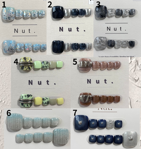 【特別価格3300円⇨1750円】現品販売　フットネイルMサイズ 2枚目の画像