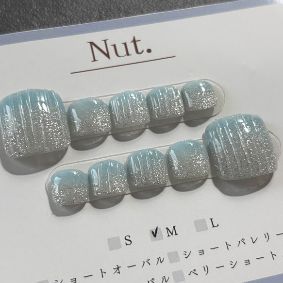 【特別価格3300円⇨1750円】現品販売　フットネイルMサイズ 14枚目の画像
