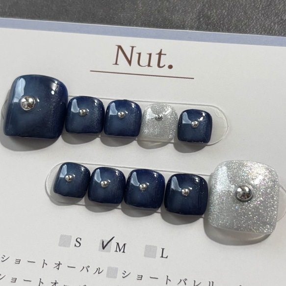 【特別価格3300円⇨1750円】現品販売　フットネイルMサイズ 18枚目の画像