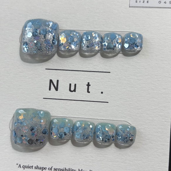 【特別価格3300円⇨1750円】現品販売　フットネイルLサイズ 5枚目の画像