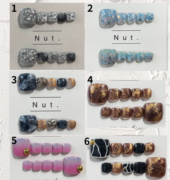 【特別価格3300円⇨1750円】現品販売　フットネイルLサイズ 2枚目の画像