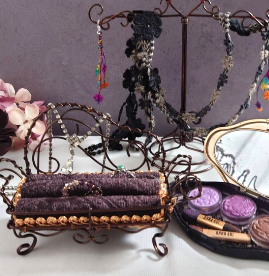 リングピロー 【ワイヤーソファ】秋 の ウエディング に　リング ディスプレイ にも ｜ 結婚式　指輪交換　式後も使える