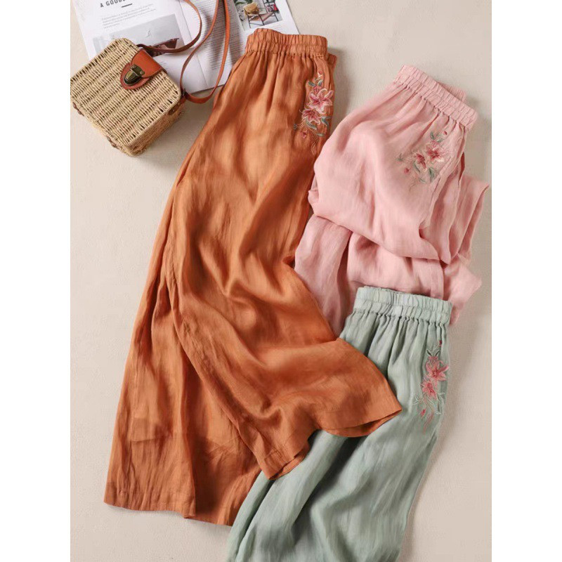 秋新作レディースジャカードダブルレイヤー ハイウエストデニムハーレムパンツ【返品・交換可】品質最優先25-309