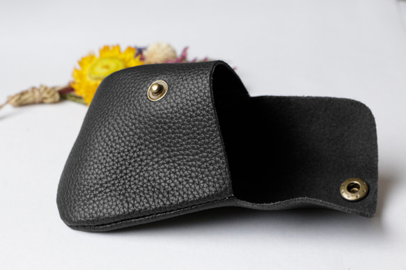 ソフトな本革レザーコンパクト コインケースーミニ財布 メンズ レディース カードケース 小銭入れ プレゼント　軽い 4枚目の画像