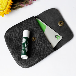 ソフトな本革レザーコンパクト コインケースーミニ財布 メンズ レディース カードケース 小銭入れ プレゼント　軽い 5枚目の画像