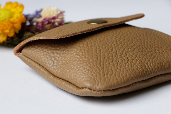 ソフトな本革レザーコンパクト コインケースーミニ財布 メンズ レディース カードケース 小銭入れ プレゼント　軽い 10枚目の画像