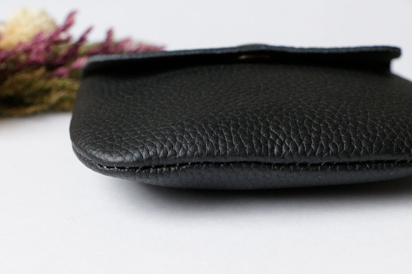ソフトな本革レザーコンパクト コインケースーミニ財布 メンズ レディース カードケース 小銭入れ プレゼント　軽い 2枚目の画像