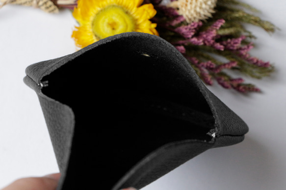 ソフトな本革レザーコンパクト コインケースーミニ財布 メンズ レディース カードケース 小銭入れ プレゼント　軽い 6枚目の画像