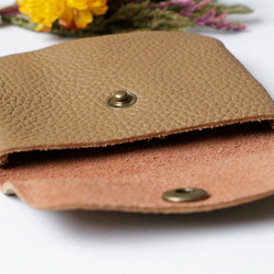 ソフトな本革レザーコンパクト コインケースーミニ財布 メンズ レディース カードケース 小銭入れ プレゼント　軽い 7枚目の画像