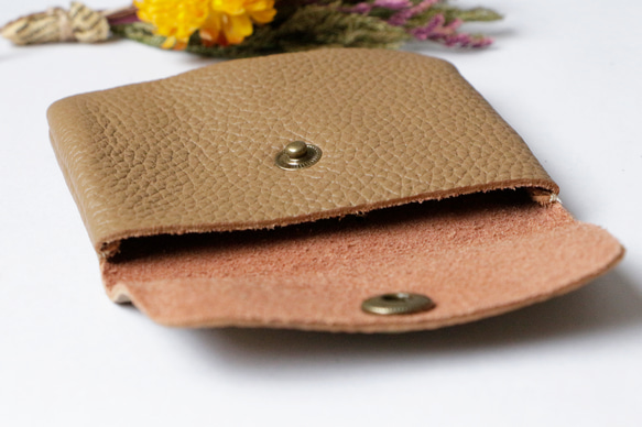 ソフトな本革レザーコンパクト コインケースーミニ財布 メンズ レディース カードケース 小銭入れ プレゼント　軽い 7枚目の画像