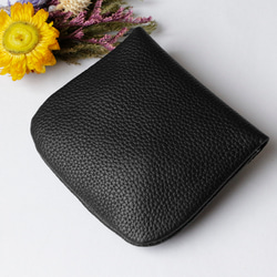 ソフトな本革レザーコンパクト コインケースーミニ財布 メンズ レディース カードケース 小銭入れ プレゼント　軽い 3枚目の画像