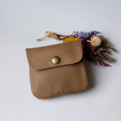 ソフトな本革レザーコンパクト コインケースーミニ財布 メンズ レディース カードケース 小銭入れ プレゼント　軽い 8枚目の画像