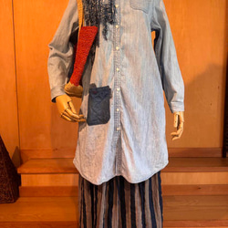 SAYOCAFE再構築、デニムパッチワーク襤褸テイスト半纏 53e3860ea23f8ee71714161b872db0