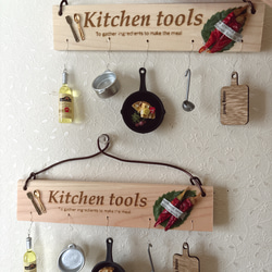 ミニチュア　キッチンツール　壁掛けプレート 5枚目の画像