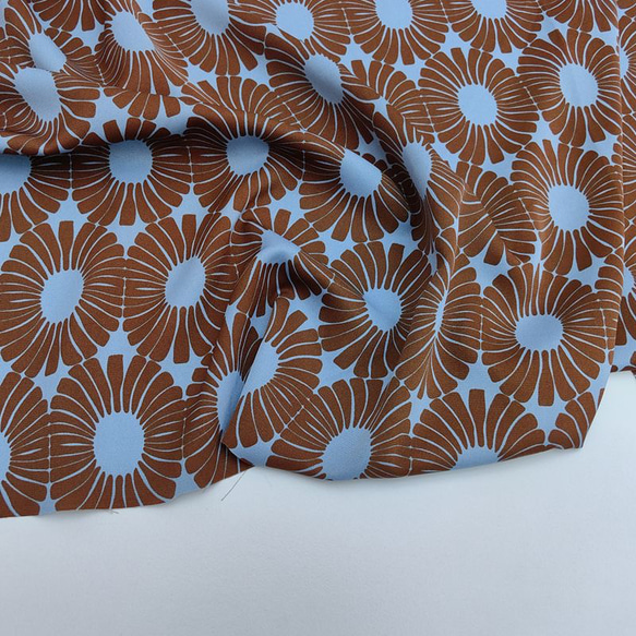 大人気ワンピの新柄登場【レトロモダン】ロング丈ジョーゼットワンピース♥ 7枚目の画像