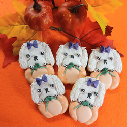 『Creema限定新作』『ハロウィン2025』ハロウィンわんちゃんのアイシングクッキー※お好きなわんちゃん※白砂糖不使用 4枚目の画像