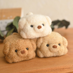 羊毛フェルト お昼寝トイプードル 羊毛フェルト あのね 通販 17890798
