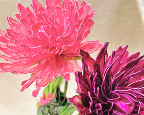 百合とダリア　　　アメリカンフラワー　（ディップフラワー） 百合とダリア アメリカンフラワー （ディップフラワー）