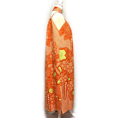 【正絹】着物リメイク 豪華振袖ドレス／キャミワンピースタイプ 極上【正絹】着物リメイク 豪華総絞りの振袖ドレス／キャミワンピース