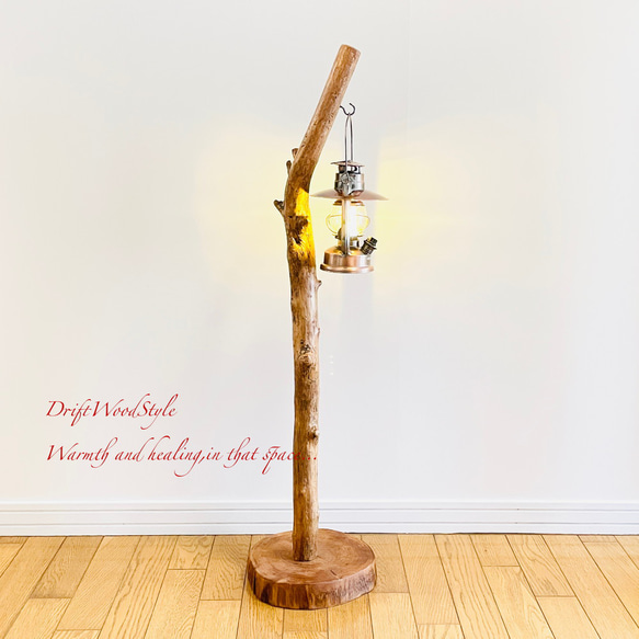無骨で古木のような流木スタンド ランタンやエアプラントを飾れる置物 北欧 照明 N104 1枚目の画像