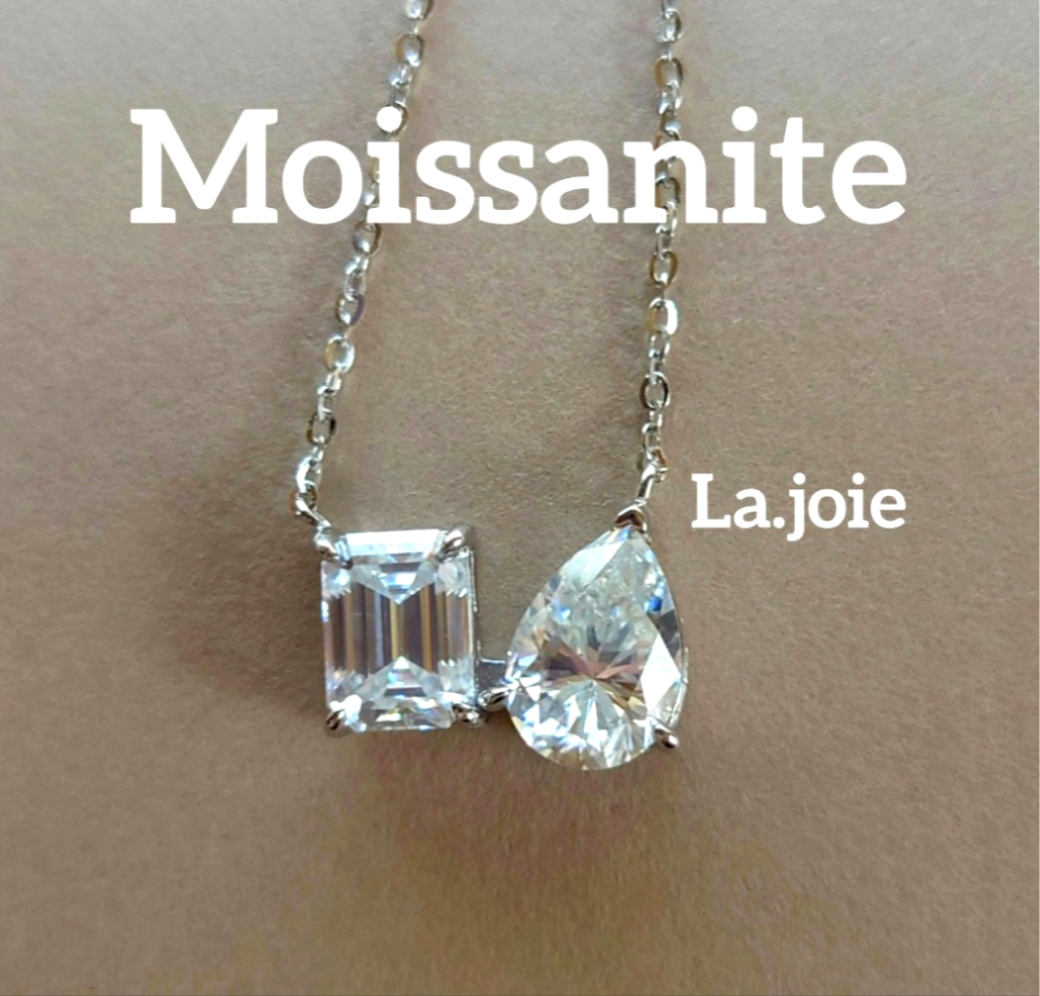 最高品質 モアサナイト original ペンダント ネックレス 2ct and 2ct