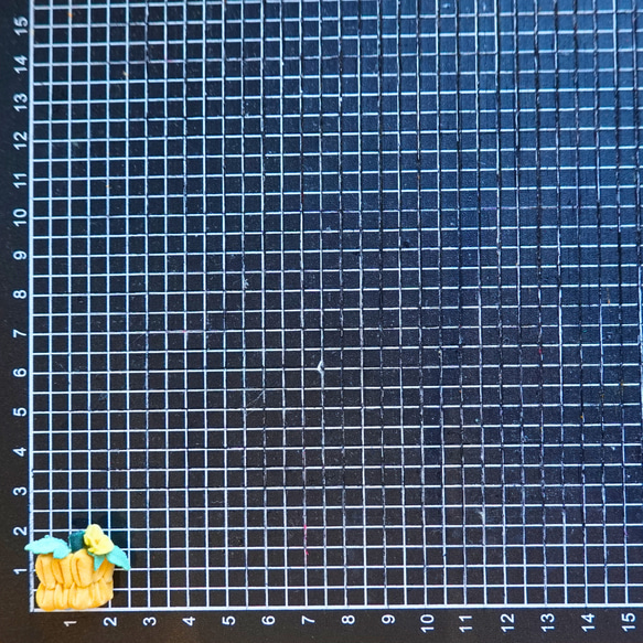 つまみ細工「カボチャ（ペポカボチャ）のピアス・イヤリング」～にしみのおやさいクレヨン～ 10枚目の画像