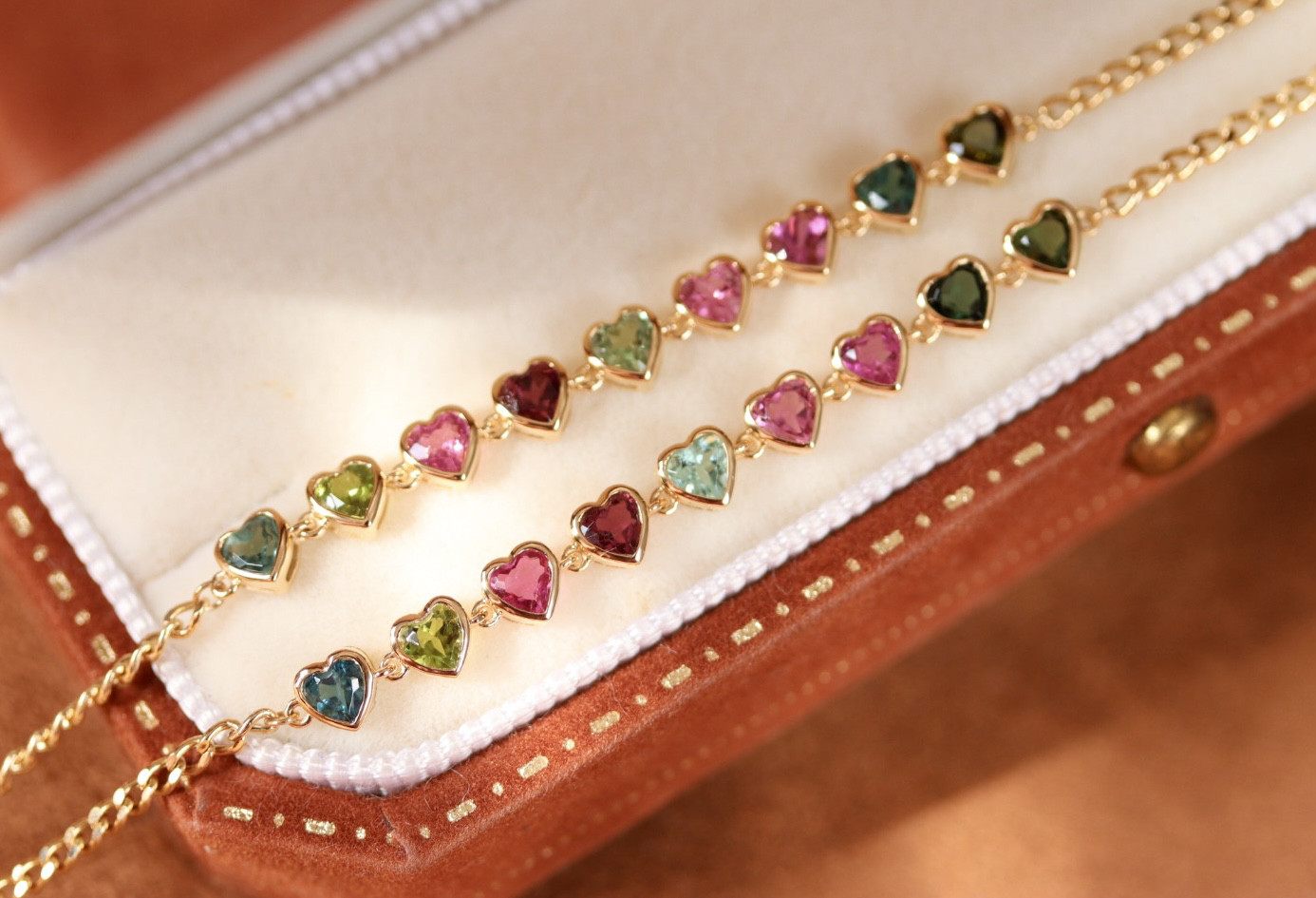 トルマリンブレスレットk18 1802