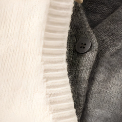 樹 *シンプルなシングルブレストニットベスト  100%綿   Vネックノースリーブニットカーディガン  トップス 10枚目の画像