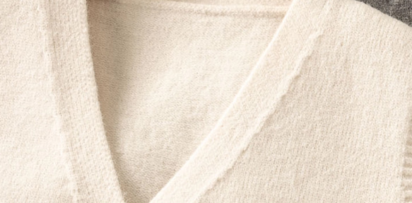 樹 *シンプルなシングルブレストニットベスト  100%綿   Vネックノースリーブニットカーディガン  トップス 9枚目の画像