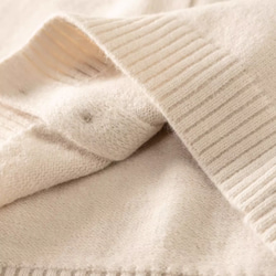 樹 *シンプルなシングルブレストニットベスト  100%綿   Vネックノースリーブニットカーディガン  トップス 12枚目の画像