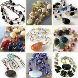 アゲート オニキス チャーム 大人カラー系 天然素材＋ 詰め合わせ アソート　天然石 アクセサリー材料 ジェムストーン 6枚目の画像