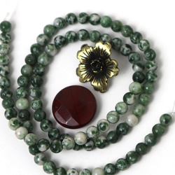 ツリーアゲート レインボーストーン チャーム 懐古調 天然素材＋ 詰め合わせ　天然石 アクセサリー材料 ジェムストーン 6枚目の画像