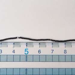 チェコ製 シードビーズ(16/0) ブラック #PE03-BK / リュネビル刺繍 ビーズ刺繍 糸通し 3枚目の画像