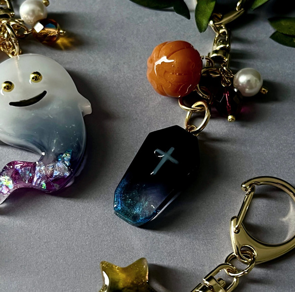 レジンのハロウィンキーホルダー 6枚目の画像