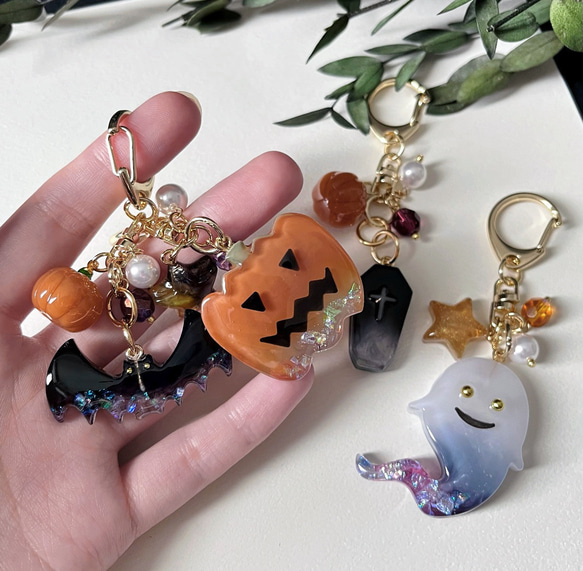 レジンのハロウィンキーホルダー 3枚目の画像