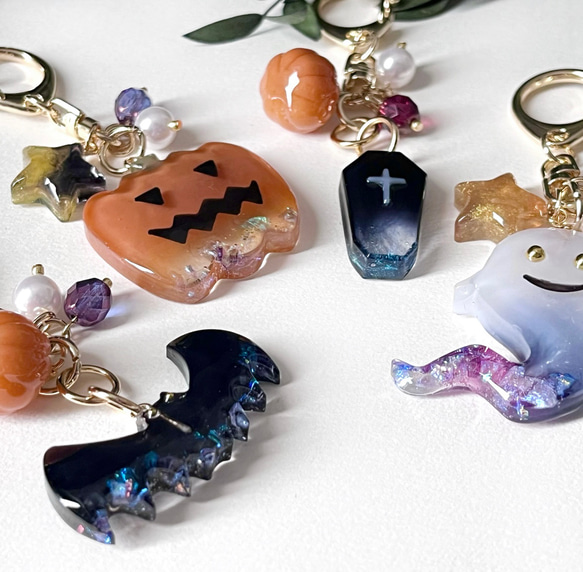レジンのハロウィンキーホルダー 5枚目の画像